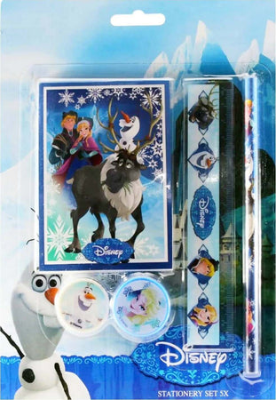 Set Scuola Frozen 5 Pezzi Con Matita, Temperino, Block Notes, Righello E Gomma Cancelleria e prodotti per ufficio/Scuola e materiale didattico/Materiale scolastico/Cartelle e zaini per la scuola/Set per la scuola Liquidator Italia - Nicosia, Commerciovirtuoso.it