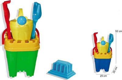 Set Secchiello Castello Innaffiatoio Accessori Per Spiaggia Mare 25x52cm 113063 Giochi e giocattoli/Sport e giochi all'aperto/Sabbiere e giocattoli da spiaggia/Giocattoli per sabbia e spiaggia Trade Shop italia - Napoli, Commerciovirtuoso.it