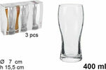 Set Servizio 3 Pezzi Bicchieri Vetro 400 Ml Birra Bevande Casa, arredamento e bricolage > Cucina > Tazze e Bicchieri Trade Shop italia - Napoli, Commerciovirtuoso.it