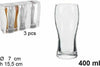 Set Servizio 3 Pezzi Bicchieri Vetro 400 Ml Birra Bevande Casa e cucina/Stoviglie/Piatti ciotole e vassoi/Ciotole/Ciotoline da dolce Trade Shop italia - Napoli, Commerciovirtuoso.it