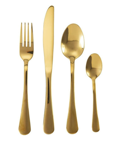 Set Servizio Di Posate 24 Pezzi In Acciaio Inox Da Tavola Eleganti Per 6 Persone