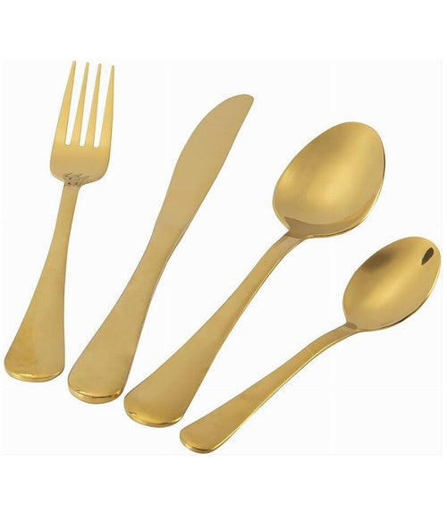 Set Servizio Di Posate 24 Pezzi In Acciaio Inox Da Tavola Eleganti Per 6 Persone
