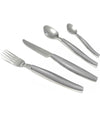Set Servizio Di Posate 24 Pz Per 6 Persone In Acciaio Inossidabile Colore Grigio