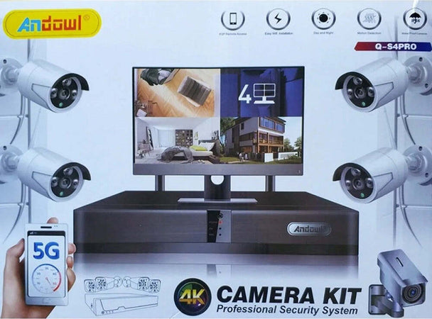 Set Sistema Di Sorveglianza Registrazione 4k Hd Telecamera 4 Canali Cctv Q-s4pro Fai da te/Sicurezza e protezione/Sistemi di sicurezza domestica/Kit video per la sicurezza domestica/Videocamere di sorveglianza/Dom camera Trade Shop italia - Napoli, Commerciovirtuoso.it