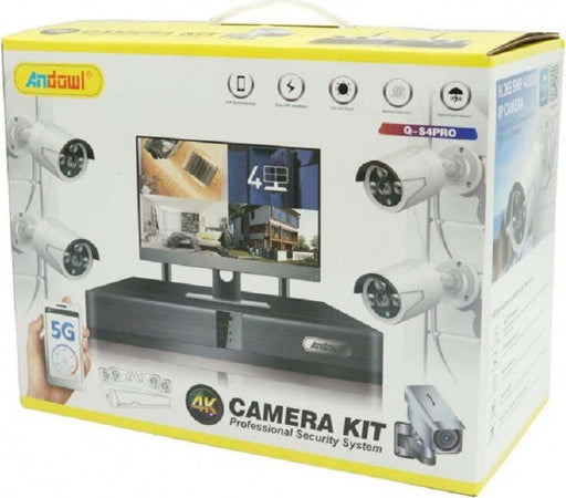 Set Sistema Di Sorveglianza Registrazione 4k Hd Telecamera 4 Canali Cctv Q-s4pro Fai da te/Sicurezza e protezione/Sistemi di sicurezza domestica/Kit video per la sicurezza domestica/Videocamere di sorveglianza/Dom camera Trade Shop italia - Napoli, Commerciovirtuoso.it