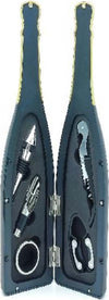 Set-sommelier-Bottiglia-di-spumante-in-vetro-con-5-accessori