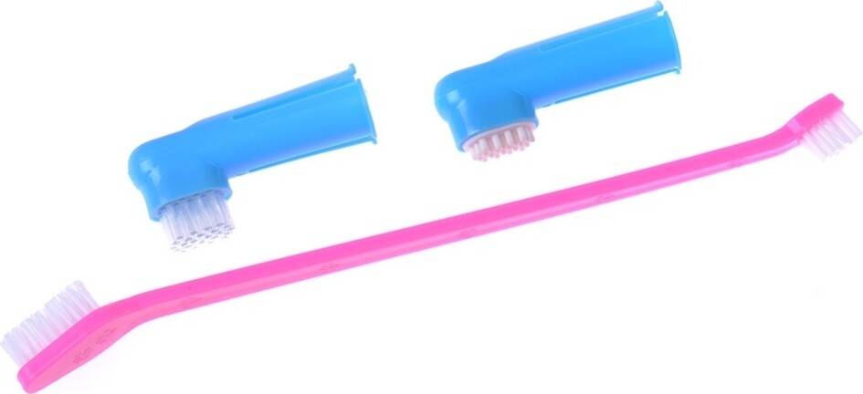 SET SPAZZOLINO LUNGO DOPPIO CON 2 TESTINE DITO PER CANE ANIMALI PULIZIA DENTI Prodotti per animali domestici/Cani/Accessori per la cura e la salute/Igiene orale/Spazzolini Trade Shop italia - Napoli, Commerciovirtuoso.it