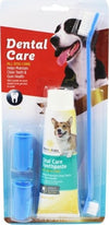 Set-Spazzolino-Lungo-Doppio-+-Dentifricio-+-2-Testine-Dito-Per-Cane-Animali