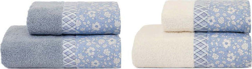 Set-Spugna-2-2-con-Balza-in-Cotone-stampato-Flora