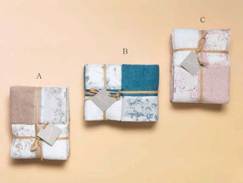 Set-Spugna-2-2-con-Balza-in-Cotone-stampato-Porcellana