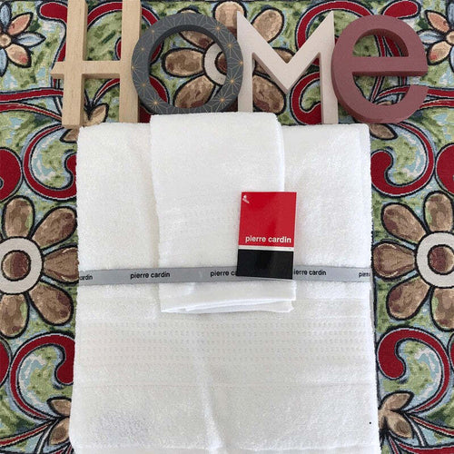 Set-Spugna-Pierre-Cardin-in-Puro-Cotone-Telo-Bagno-Ospite-Viso-Special
