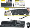 Set Tastiera Mouse Cablati Cavo Usb Q-kp500 Lingua Inglese Usa Per Ufficio Casa Elettronica/Informatica/Accessori/Tastiere Mouse e periferiche di input/Set tastiera e Mouse Trade Shop italia - Napoli, Commerciovirtuoso.it