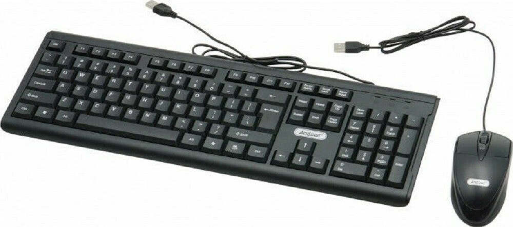 Set Tastiera Mouse Cablati Cavo Usb Q-kp500 Lingua Inglese Usa Per Ufficio Casa Elettronica/Informatica/Accessori/Tastiere Mouse e periferiche di input/Set tastiera e Mouse Trade Shop italia - Napoli, Commerciovirtuoso.it