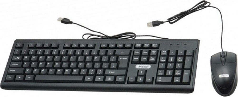 Set Tastiera Mouse Cablati Cavo Usb Q-kp500 Lingua Inglese Usa Per Ufficio Casa Elettronica/Informatica/Accessori/Tastiere Mouse e periferiche di input/Set tastiera e Mouse Trade Shop italia - Napoli, Commerciovirtuoso.it