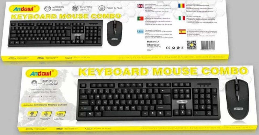 Set Tastiera Mouse Per Gioco Cablati Lingua Inglese Usa Design Ergonomico Q-k20 Elettronica/Informatica/Accessori/Tastiere Mouse e periferiche di input/Set tastiera e Mouse Trade Shop italia - Napoli, Commerciovirtuoso.it
