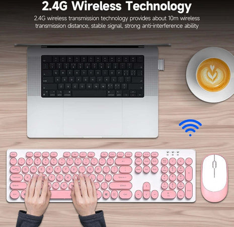 Set Tastiera Mouse Senza Fili 2.4g Combo Retro Keycap Rotondo Pc Laptop Tf770 Elettronica/Informatica/Accessori/Tastiere Mouse e periferiche di input/Set tastiera e Mouse Trade Shop italia - Napoli, Commerciovirtuoso.it