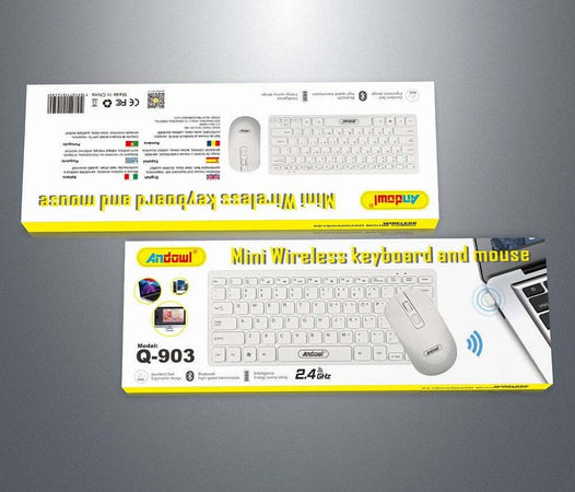 Set Tastiera Mouse Wireless 3.4ghz Bluetooth Inglese Americano Per Ufficio Q-903 Elettronica/Informatica/Accessori/Tastiere Mouse e periferiche di input/Tastiere Trade Shop italia - Napoli, Commerciovirtuoso.it