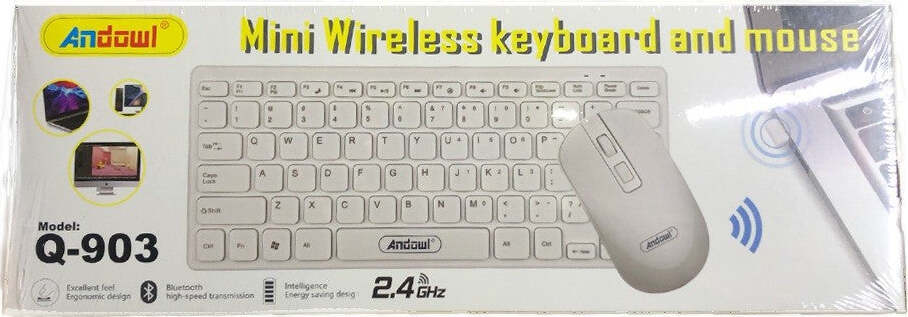 Set Tastiera Mouse Wireless 3.4ghz Bluetooth Inglese Americano Per Ufficio Q-903 Elettronica/Informatica/Accessori/Tastiere Mouse e periferiche di input/Tastiere Trade Shop italia - Napoli, Commerciovirtuoso.it