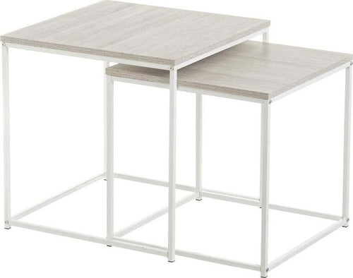 Set-Tavolini-ad-Incastro-Industrial-da-Salotto-Caffè-Salvaspazio-Legno-Bianco