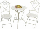 Set-tavolo-con-2-sedie-in-ferro-Bianco-Milani-Home