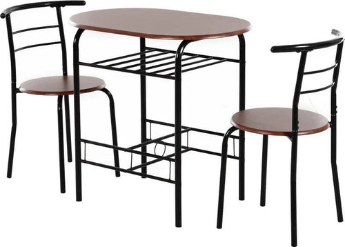 Set-Tavolo-Moderno-con-2-Sedie-per-Sala-da-Pranzo,-Set-3-Pezzi-Mobili-Salvaspazio-da-Cucina,-Balcone,-Ristorante-o-Bar,-Marrone-e-Nero-WQ2835-134WQ2