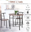 Set-Tavolo-Moderno-con-2-Sedie-per-Sala-da-Pranzo,-Set-3-Pezzi-Mobili-Salvaspazio-da-Cucina,-Balcone,-Ristorante-o-Bar,-Marrone-e-Nero-WQ2835-134WQ2