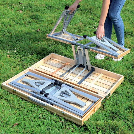 SET TAVOLO TAVOLINO PIEGHEVOLE PIC NIC CAMPEGGIO ALLUMINIO CON 4 SGABELLI LEGNO Giardino e giardinaggio/Arredamento da giardino e accessori/Tavoli e tavolini/Tavoli da picnic Trade Shop italia - Napoli, Commerciovirtuoso.it