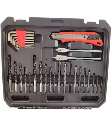 Set Trapano Avvitatore A Batteria 14,4v A Litio Kit Con 80 Accessori E Valigetta