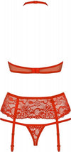 Set Tre Pezzi In Pizzo Rosso Lingerie Sexy Erotica Obsessive Set Red Taglia S/M Salute e cura della persona/Erotismo e contraccezione/Abbigliamento erotico/Donna/Completi intimi Kondorama - Martinsicuro, Commerciovirtuoso.it