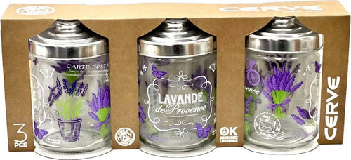 Set Tris 3 Pz Barattoli Contenitori Da Cucina In Vetro Decorazione Fiori 800ml Casa e cucina/Organizzazione interni/Contenitori e barattoli da cucina/Conservazione cibi/Contenitori per alimenti/Contenitori Trade Shop italia - Napoli, Commerciovirtuoso.it
