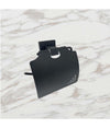 Set Ultra Moderno Nero 6pz Bagno Porta Asciugamano Rotolo Bicchiere Spazzolini 87261