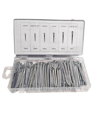 Set Universale Assortimento Coppiglie 144 Pezzi Perni Fermi Di Sicurezza
