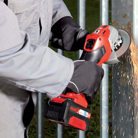 Set utensili trapano avvitatore e smerigliatrice angolare con batteria inclusa