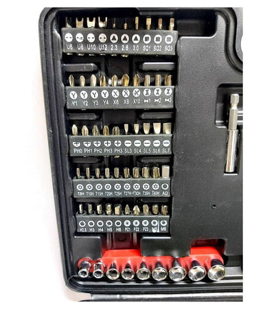 Set Valigia Bussole Cacciaviti Cacciavite Inserti 78 Pz A Taglio Croce Torx Y U
