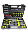 Set Valigia Bussole Cacciaviti Cacciavite Inserti 78 Pz A Taglio Croce Torx Y U