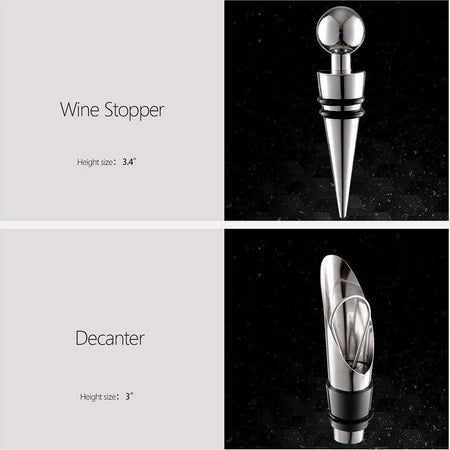 SET VINO GOURMET SOMMELIER 5 PZ TAPPO TAGLIERINO ANELLO VERSATORE VINI CAVATAPPI Casa e cucina/Utensili da cucina/Accessori vino e bar/Cavatappi Trade Shop italia - Napoli, Commerciovirtuoso.it