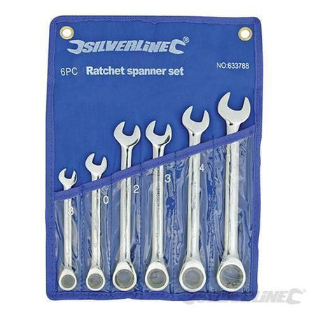 Set chiavi Silverline testa fissa croce cricchetto in acciaio 8 a 17 mm Prezzo - Eternal Brico