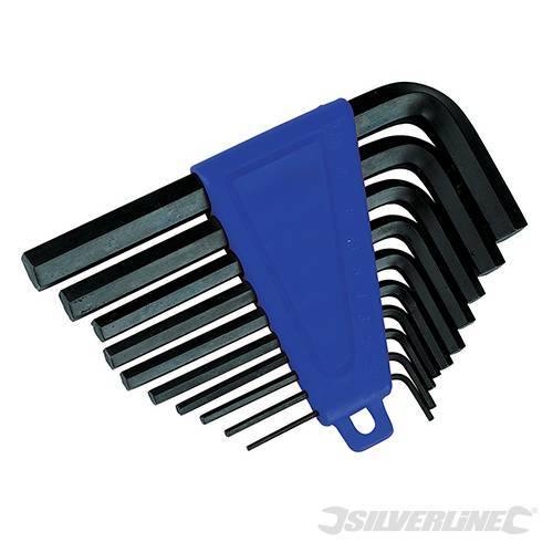 Set Silverline chiavi esagonali metriche imperiali 10 pz acciaio 1/16 a 3/8