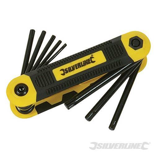 Kit Chiavi T9 - T40 tascabile in acciaio imperiali esagonali stella Expert 8 pz - Eternal Brico