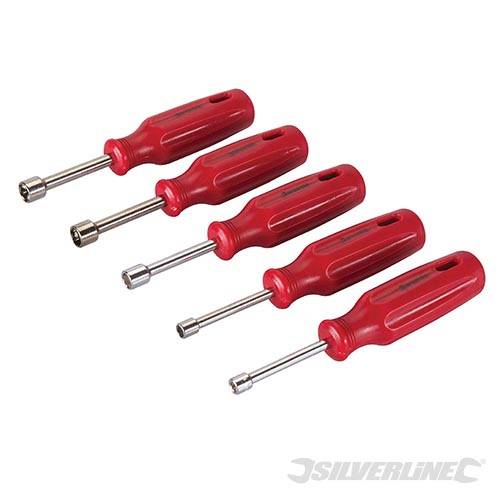 Set chiavi Silverline a tubo 5 pezzi in acciaio manico in plastica dura Prezzo Silverline