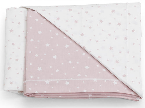 Set Lenzuola 3 pz Italbaby Stelline Rosa