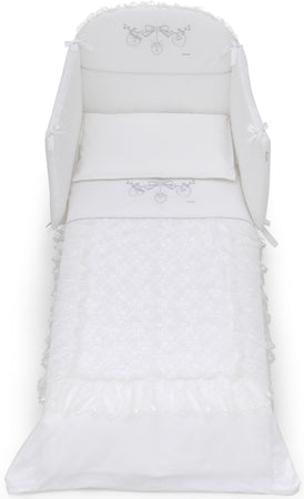 Completo Sfilabile MAXI 5 Pz. Italbaby Romantic Bianco
