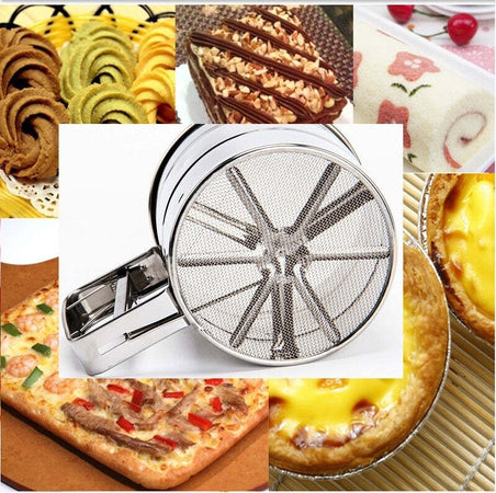 SETACCIO DA CUCINA PER FARINA E ZUCCHERO A VELO ACCIAIO INOX SPOLVERARE 250 GR Casa e cucina/Teglie da forno e accessori per pasticceria/Accessori e utensili per pasticceria/Setacci Trade Shop italia - Napoli, Commerciovirtuoso.it