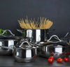 Set/batteria di pentole e casseruole da 11 pezzi barazzoni sapore italiano et completo di in acciaio 19/10 anche per induzione di alta qualità Casa e cucina/Pentole padelle e pirofile/Pentole e padelle/Set/Set di pentole e padelle Puleo Casa - Palermo, Commerciovirtuoso.it