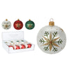 Palline per albero di Natale in vetro decorate con stelle