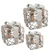 Pacchi regalo natalizi con LED luminosi, decorazione natalizia set da 3