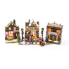 Edifici per Villaggio di Natale con luce Led per decorazioni natalizie set da 3