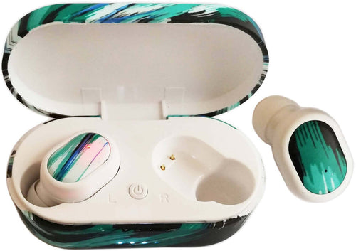 Seven Auricolari Wireless Bt9537 Cuffiette Senza Filo Verdi In-Ear 2.48 G Hz Autonomia 4 ore Comunicazione 15 Metri