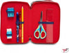 Seven-Marvel-Avengers-Capitan-America---Astuccio-Triplo-Riempito-Per-La-Scuola-O-Tempo-Libero,-3-Zip,-44-Accessori-Scuola