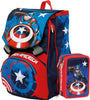 Seven-Marvel-Avengers-Capitan-America---Schoolpack-Zaino-Scuola-Estensibile-Big-+-Astuccio-3-Scomparti-Riempito